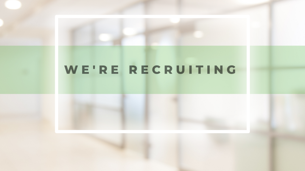 We Are Recruiting